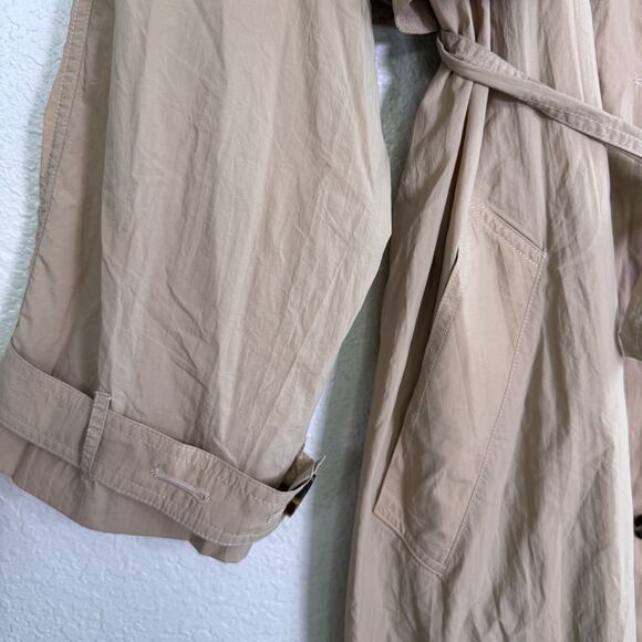 Free People Eastwick Trench Coat Womens XL We The Free Lightweight Nylon NEW - Picture 6 of 11